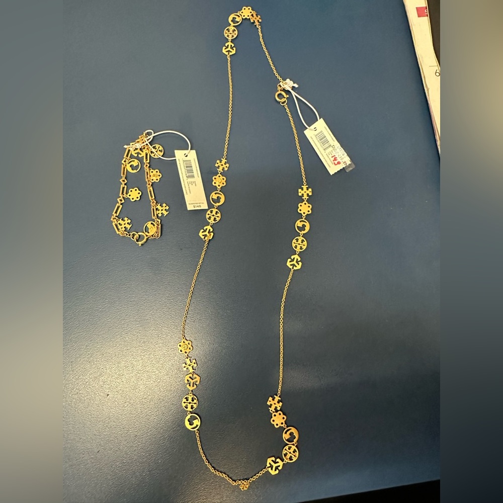 Tory Burch necklace and bracelet set